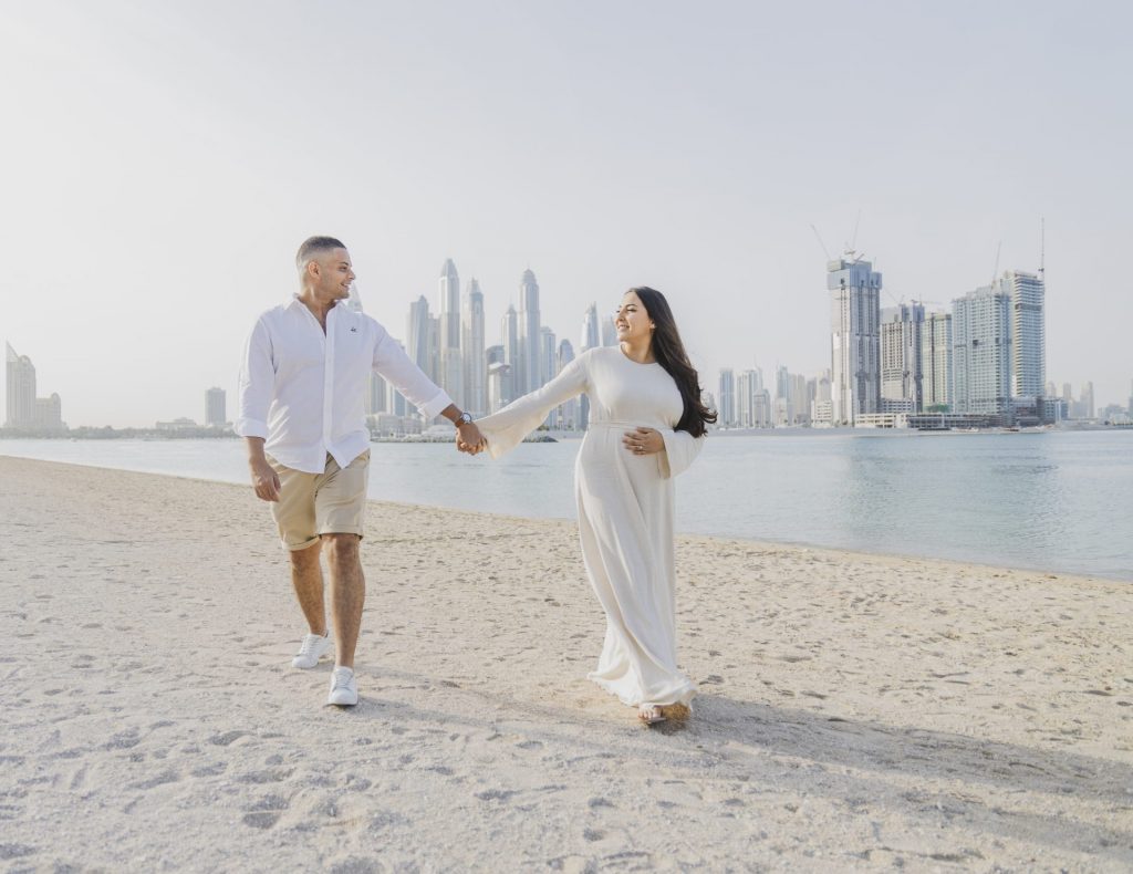Maternity Photoshoot in dubai - Happiness is relishing these preggy days.
