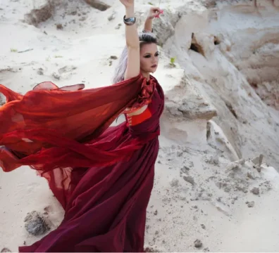 Flying Dress Photography in Dubai