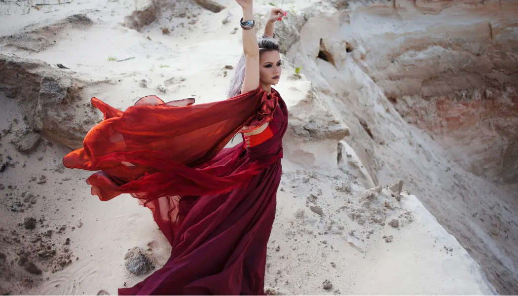 Flying Dress Photography in Dubai