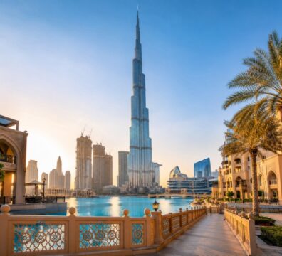 Downtown Dubai photoshoot